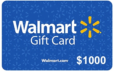 $1000 Walmart Gift Card