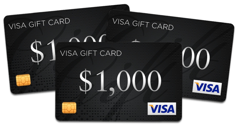 $1000 Visa Gift Card